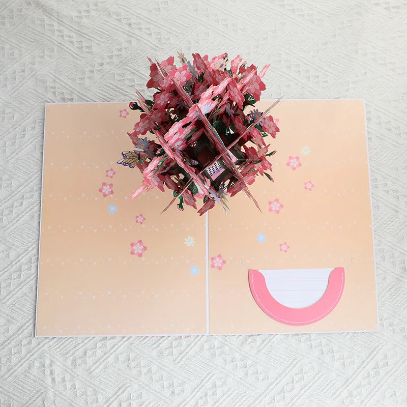 🏆 10K+ SOLD | Forever-Blooming 3D Pop-Up Flower Card